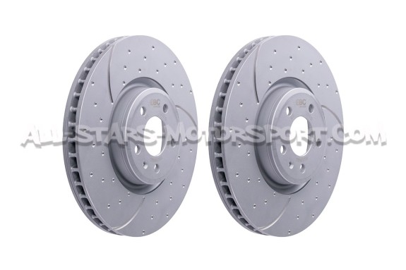Discos de freno delanteros EBC Turbo Grooved para Audi S4 B9 y Audi...