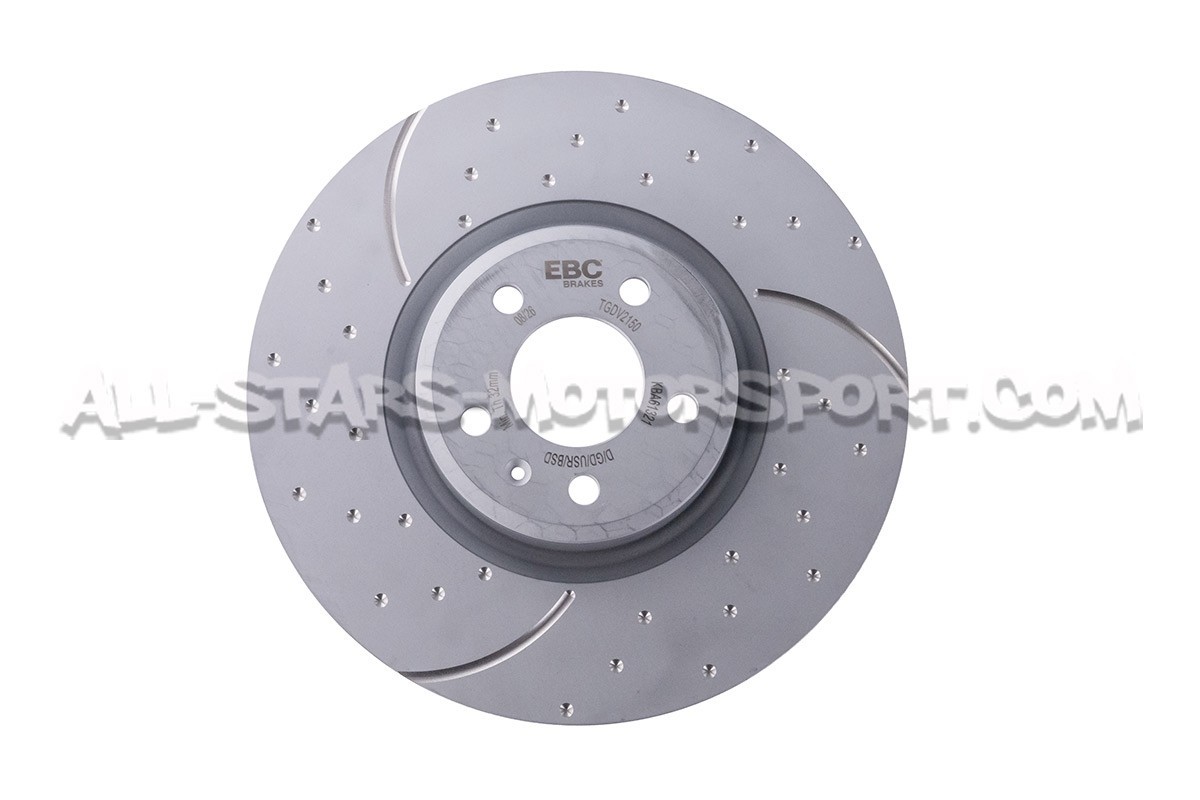 Discos de freno delanteros EBC Turbo Grooved para Audi S4 B9 y Audi...