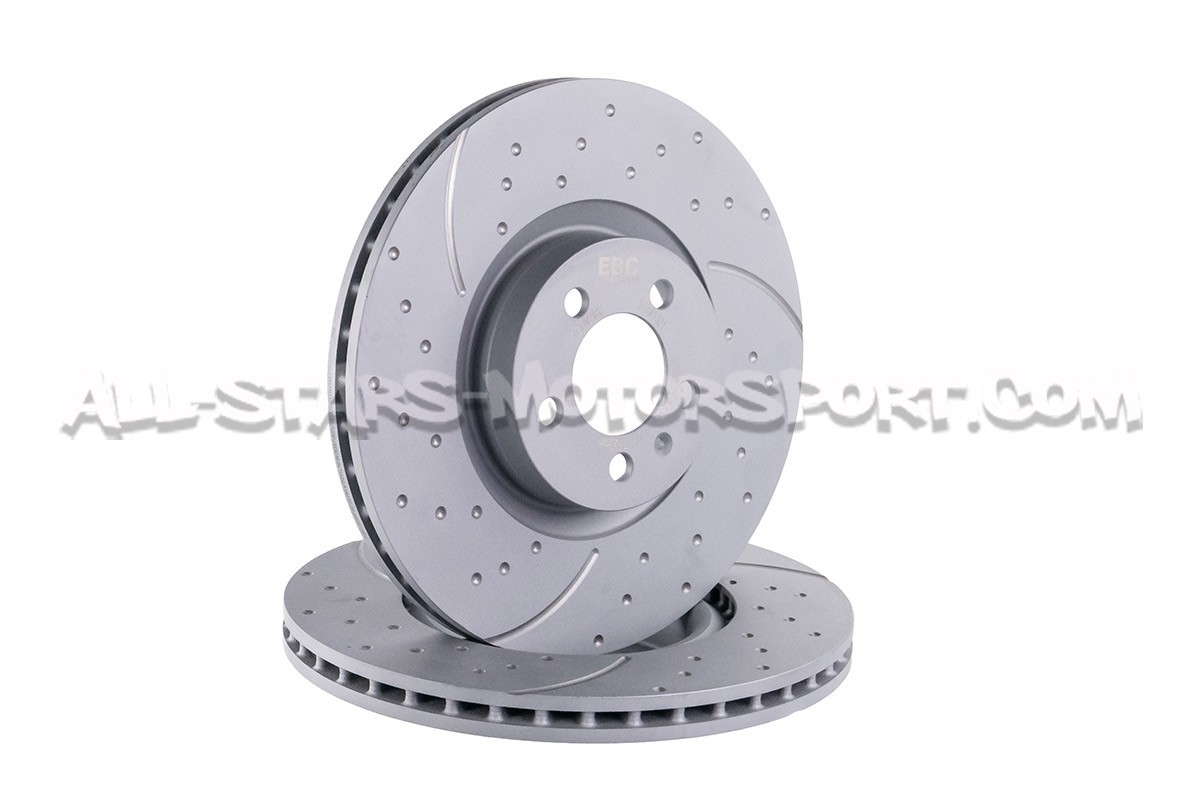 Discos de freno delanteros EBC Turbo Grooved para Polo AW GTI