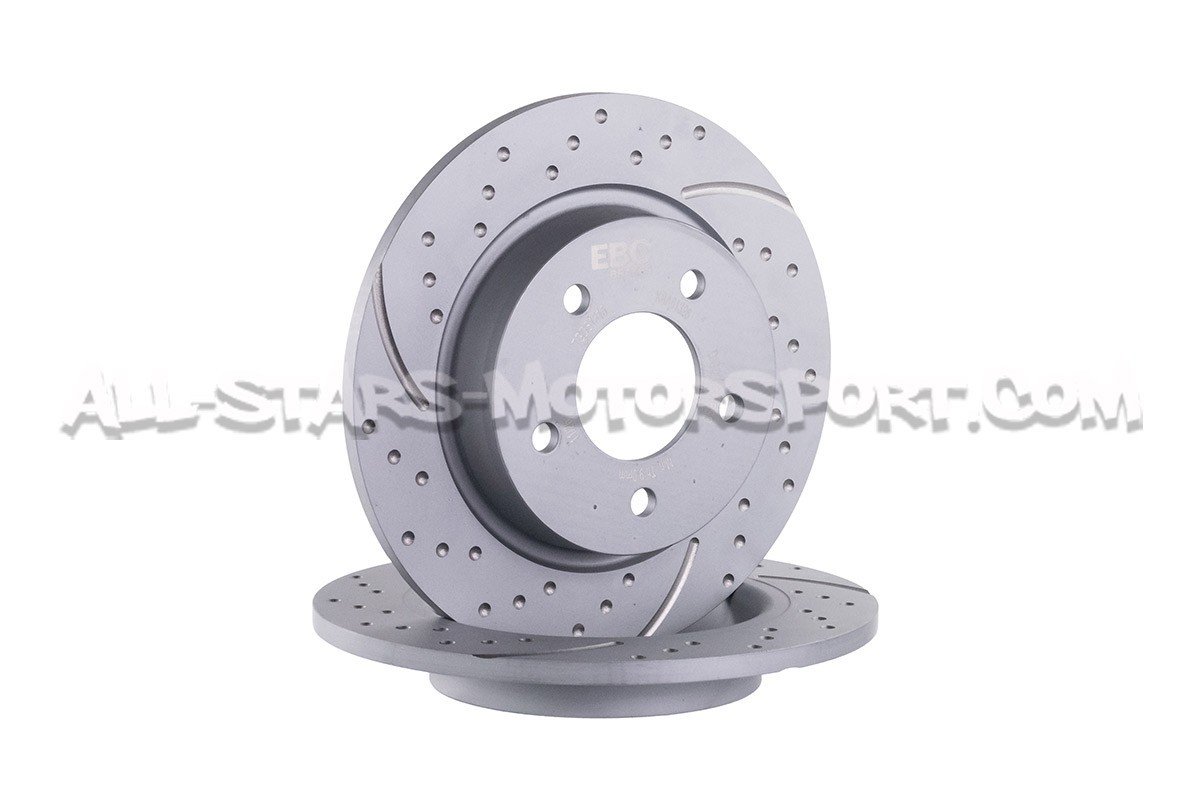 Discos de freno traseros EBC Turbo Grooved para Mazda 3 MPS