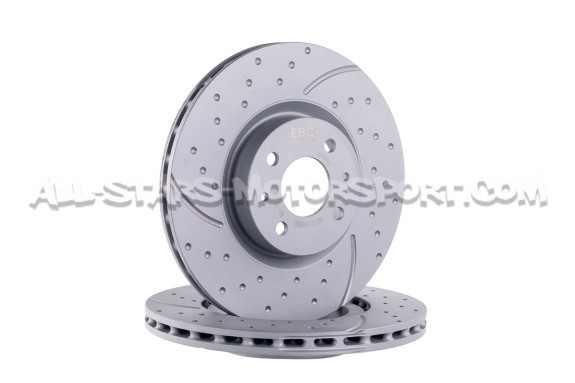 Disques de frein avants EBC Turbo Grooved pour Abarth 595 (284mm)