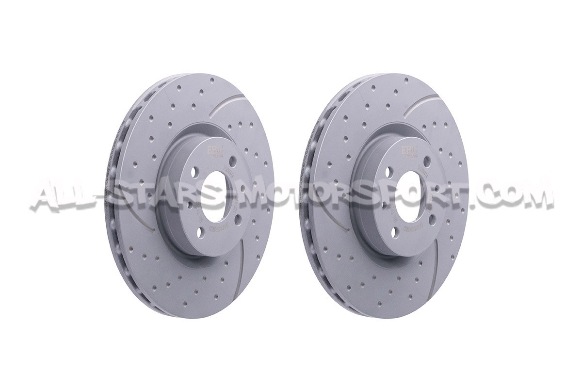 Discos de freno delanteros EBC Turbo Grooved para Abarth 595 (284mm)