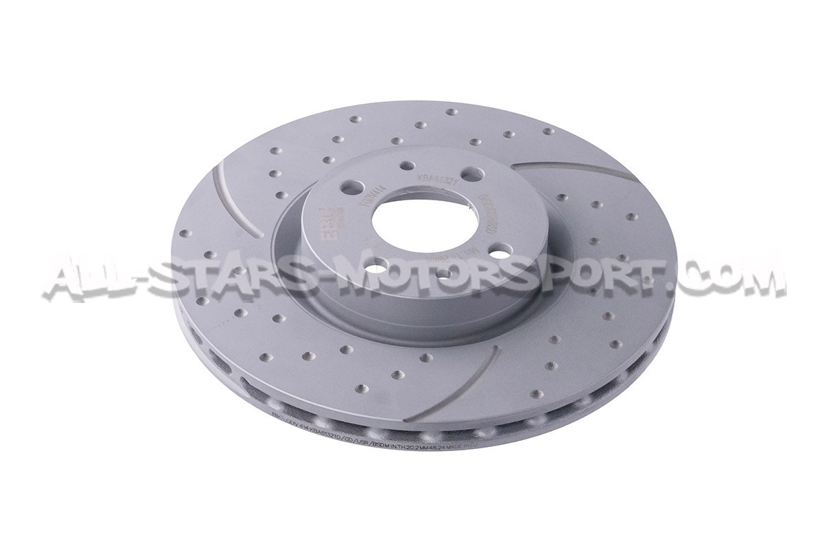 Abarth 595 (284mm) EBC Turbo Grooved Front Brake Discs