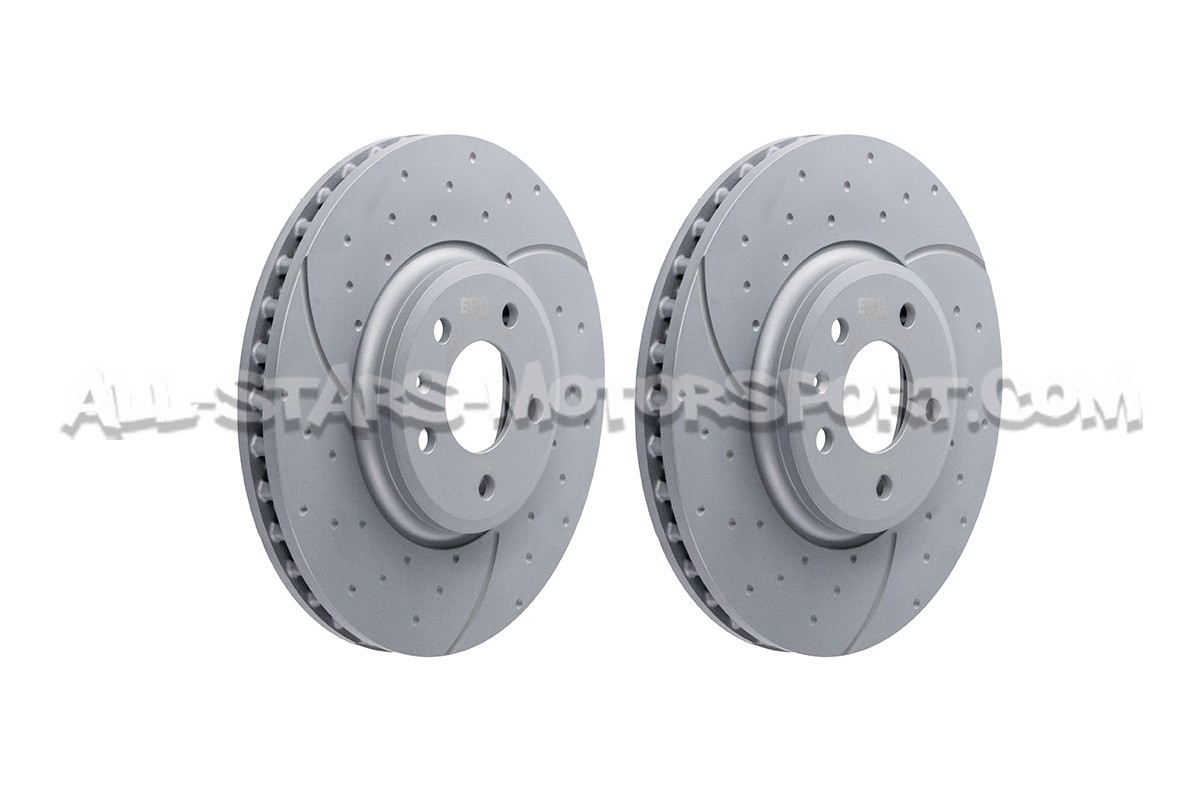 Discos de freno delanteros EBC Turbo Grooved para Audi A4 B8 y A5 8T
