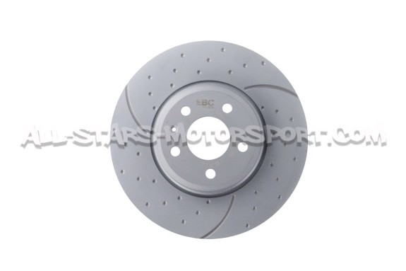 Discos de freno delanteros EBC Turbo Grooved para Audi A4 B8 y A5 8T