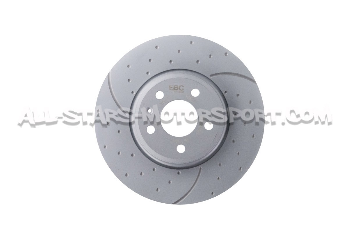 Disques de frein avants EBC Turbo Grooved pour Audi A4 B8 et A5 8T