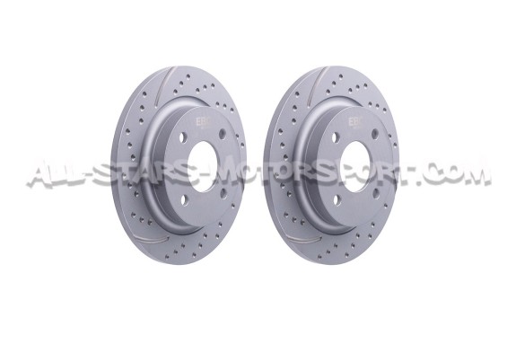 Ford Fiesta ST MK8 EBC Turbo Grooved Rear Brake Discs