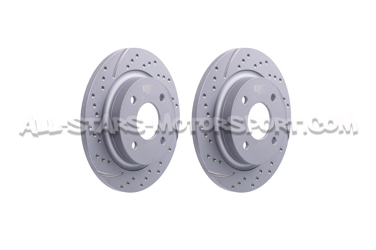 Ford Fiesta ST MK8 EBC Turbo Grooved Rear Brake Discs