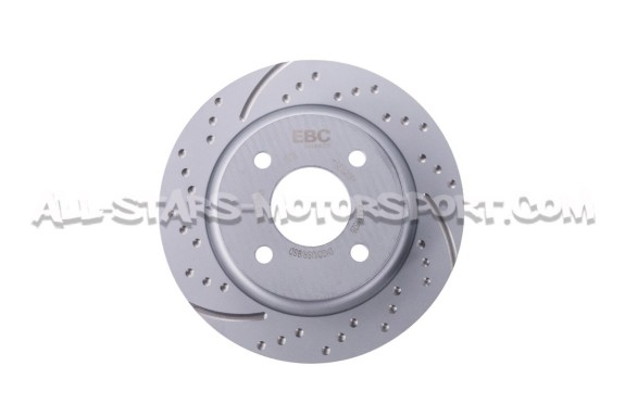 Ford Fiesta ST MK8 EBC Turbo Grooved Rear Brake Discs