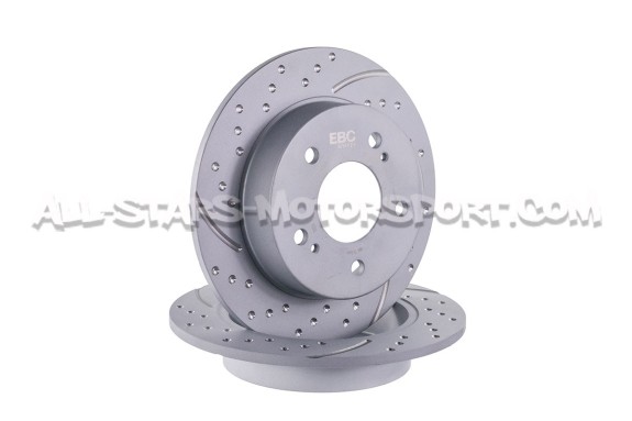 Disques de frein arrières EBC Turbo Grooved pour Nissan 200sx S14