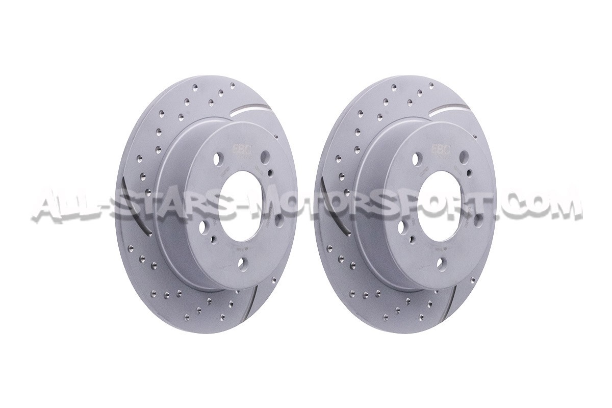 Discos de freno traseros EBC Turbo Grooved para Nissan 200sx S14