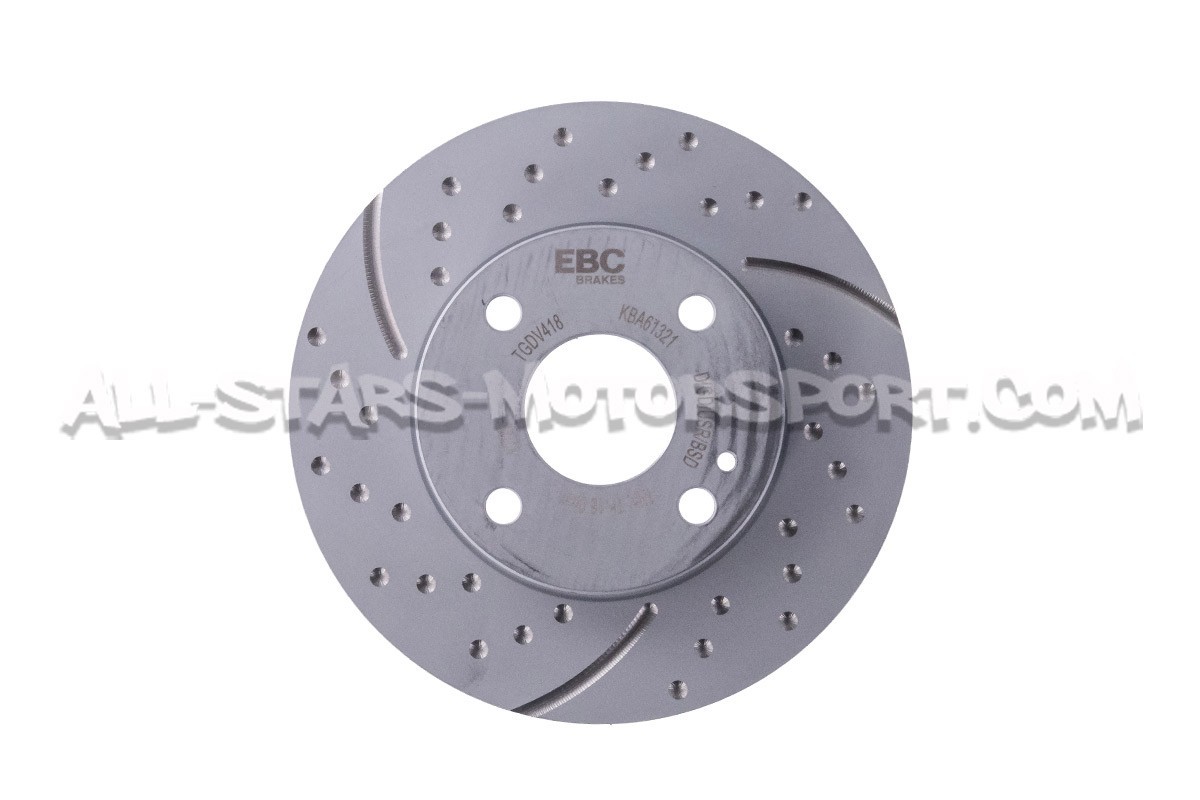 Discos de freno delanteros EBC Turbo Grooved para Mazda MX5 NA