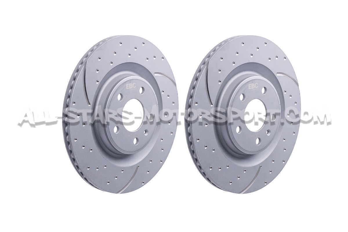Disques de frein arrières EBC Turbo Grooved pour Audi S4 B8.5 / S5 ...