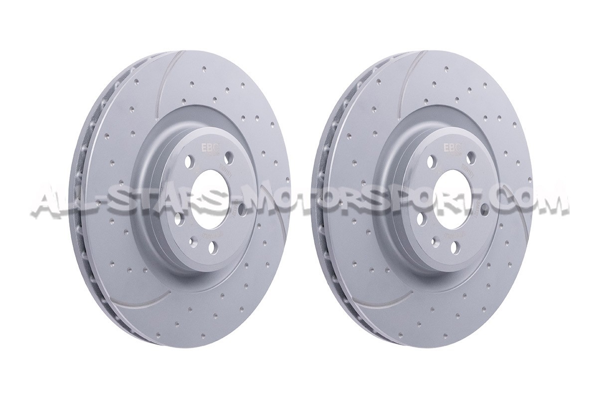 Disques de frein avants EBC Turbo Grooved pour Audi S4 B8 et S5 8T