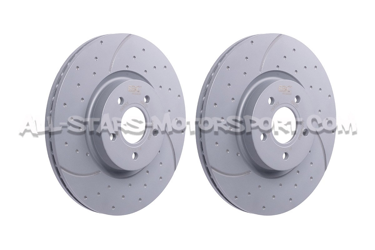 Disques de frein avants EBC Turbo Grooved pour Ford Focus 2 ST / Focus 3 ST
