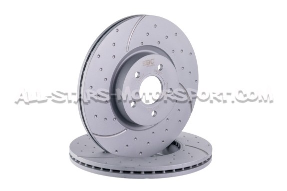 Ford Focus 2 ST / Focus 3 ST EBC Turbo Grooved Front Brake Discs