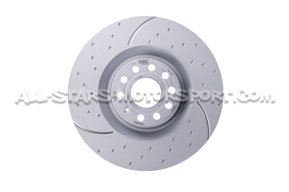 Disques de frein avants EBC Turbo Grooved pour Golf 5 R32 / S3 8P /...