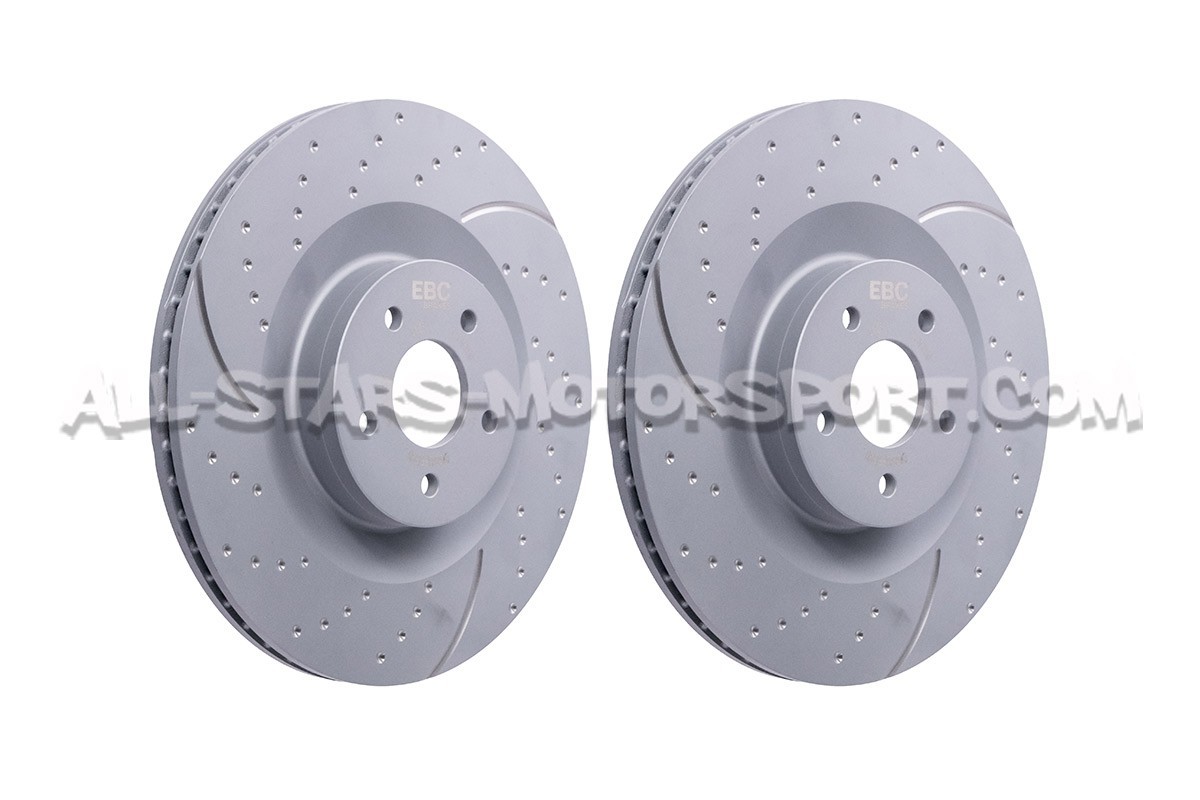 Disques de frein avants EBC Turbo Grooved pour Ford Focus 3 RS