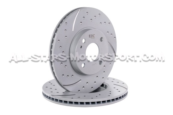 Discos de freno delanteros EBC Turbo Grooved para Mazda MX5 ND 1.5