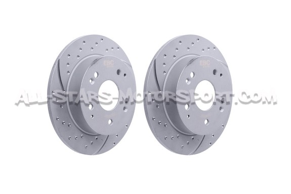 Honda Civic Type R EP3 EBC Turbo Grooved Rear Brake Discs