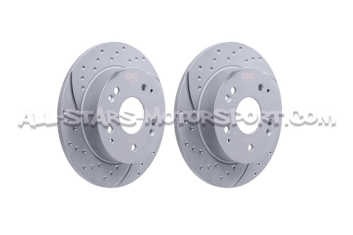 Disques de frein arrières EBC Turbo Grooved pour Honda Civic Type R EP3