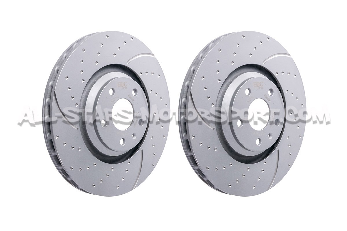 Disques de frein avants EBC Turbo Grooved pour Audi TTS Mk2 et 3.2 V6
