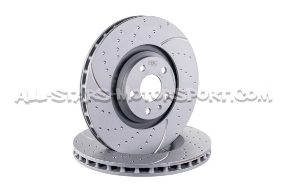 Disques de frein avants EBC Turbo Grooved pour Audi TTS Mk2 et 3.2 V6