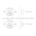 Bouchon de radiateur Apexi GT-Spec 1.3 bars pour Nissan, Mazda, Subaru, Honda, Mitsubishi, Toyota