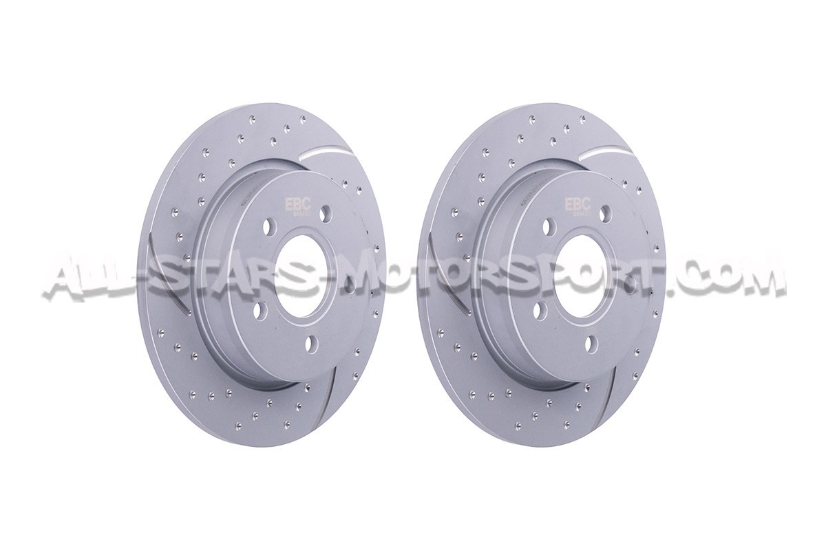 Discos de freno traseros EBC Turbo Grooved para Focus 3 ST 250