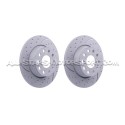 Disques de frein arrières EBC Turbo Grooved pour A3 8P / Golf 6 GTI...