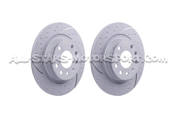 Discos de freno traseros EBC Turbo Grooved para Opel Astra H OPC