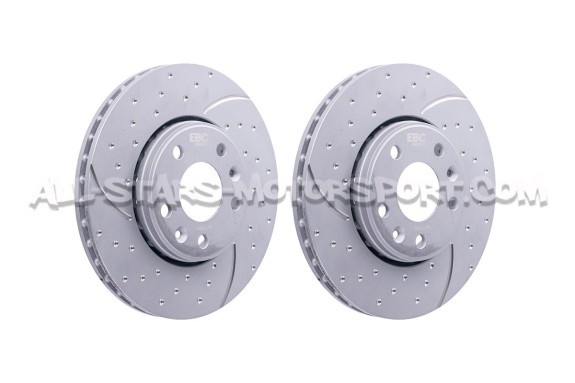 Alpine A110 1.8 TCE (296mm) EBC Turbo Grooved Front / Rear Brake Discs