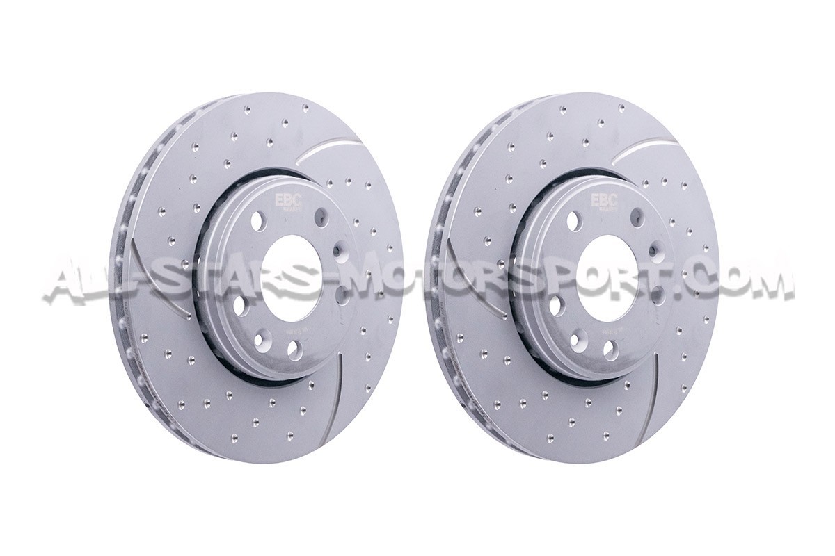 Discos de freno delanteros / traseros EBC Turbo Grooved para Alpine...