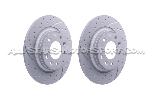 Discos de freno traseros EBC Turbo Grooved para Mazda MX5 NC