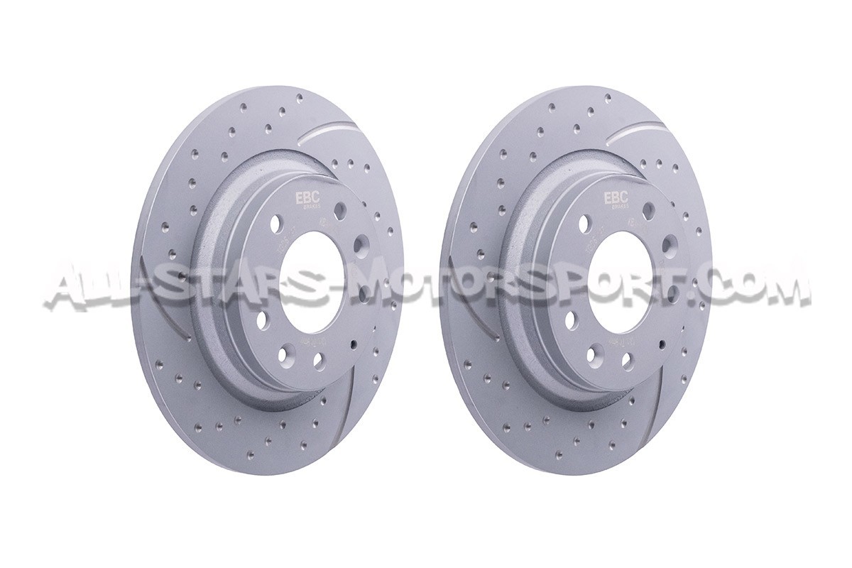 Discos de freno traseros EBC Turbo Grooved para Mazda MX5 NC