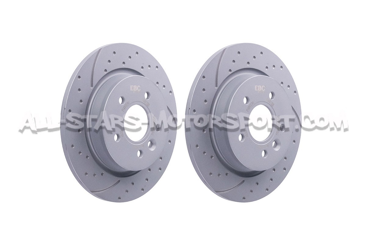 Disques de frein arrières EBC Turbo Grooved pour Ford Focus 2 ST
