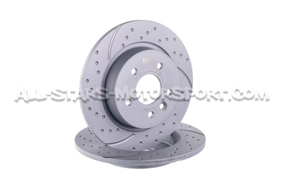 Disques de frein arrières EBC Turbo Grooved pour Ford Focus 2 ST