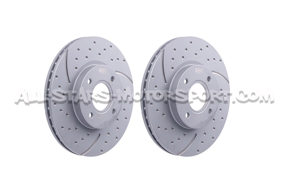 Ford Fiesta ST Mk7 and ST MK8 EBC Turbo Grooved Front Brake Discs
