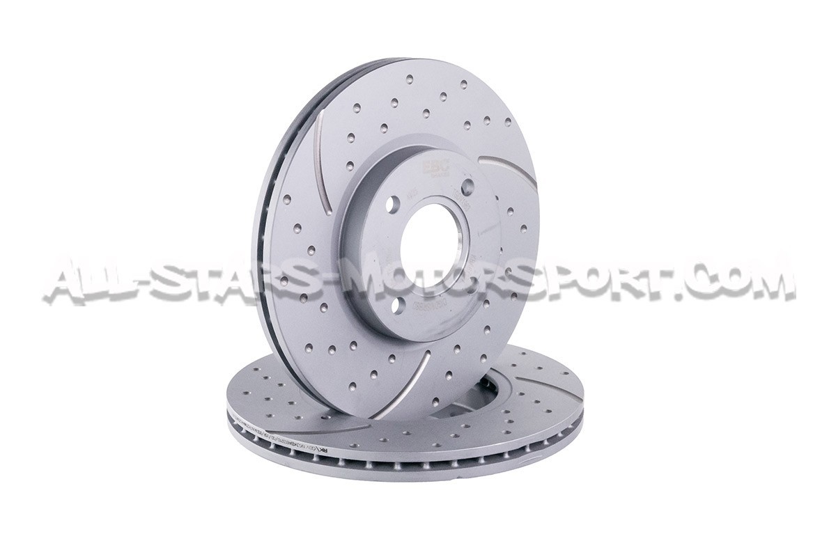 Ford Fiesta ST Mk7 and ST MK8 EBC Turbo Grooved Front Brake Discs