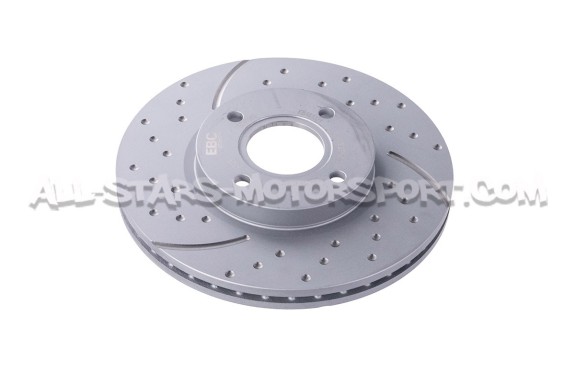 Ford Fiesta ST Mk7 and ST MK8 EBC Turbo Grooved Front Brake Discs
