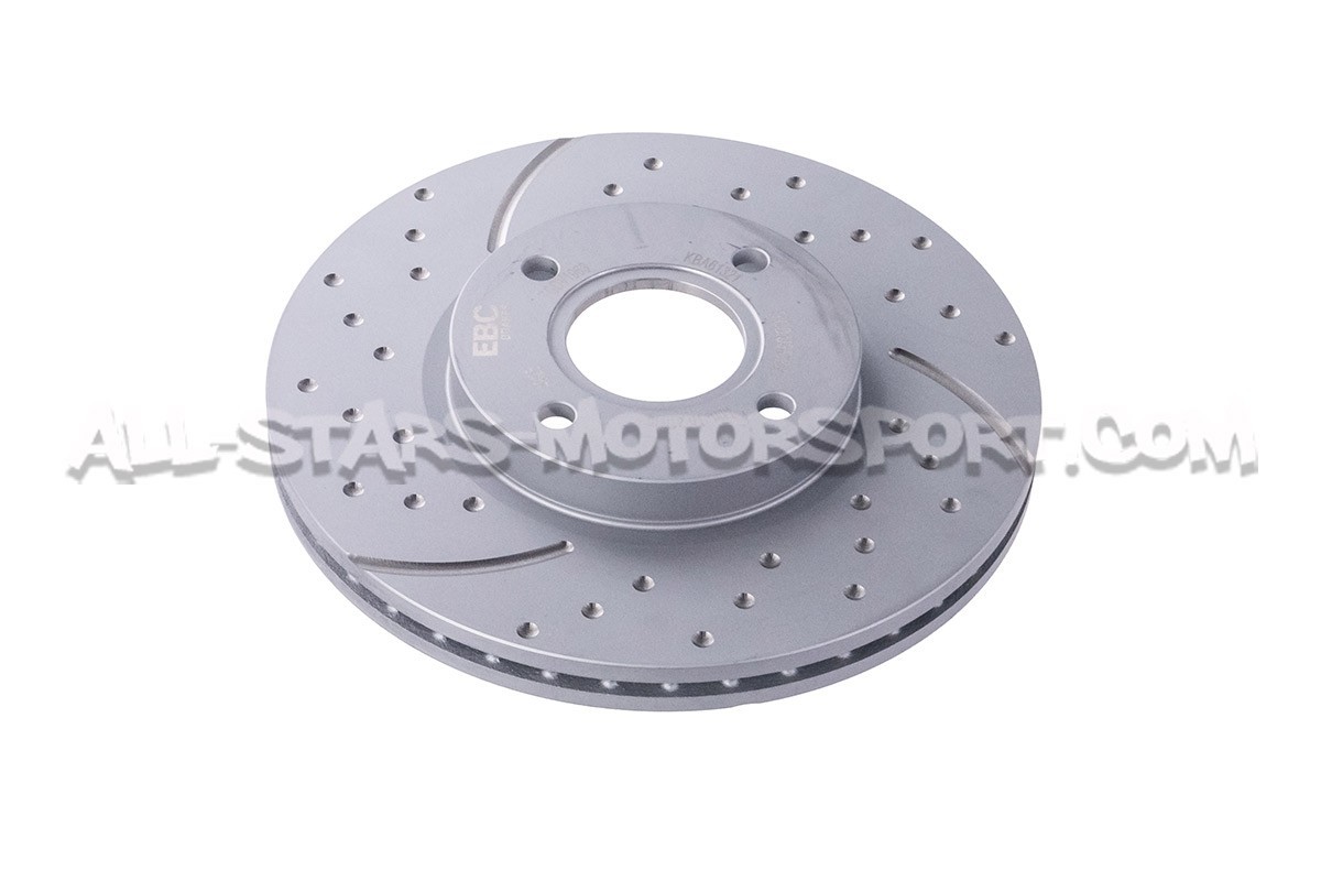 Ford Fiesta ST Mk7 and ST MK8 EBC Turbo Grooved Front Brake Discs