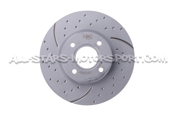 Disques de frein avants EBC Turbo Grooved pour Ford Fiesta ST Mk7 e...