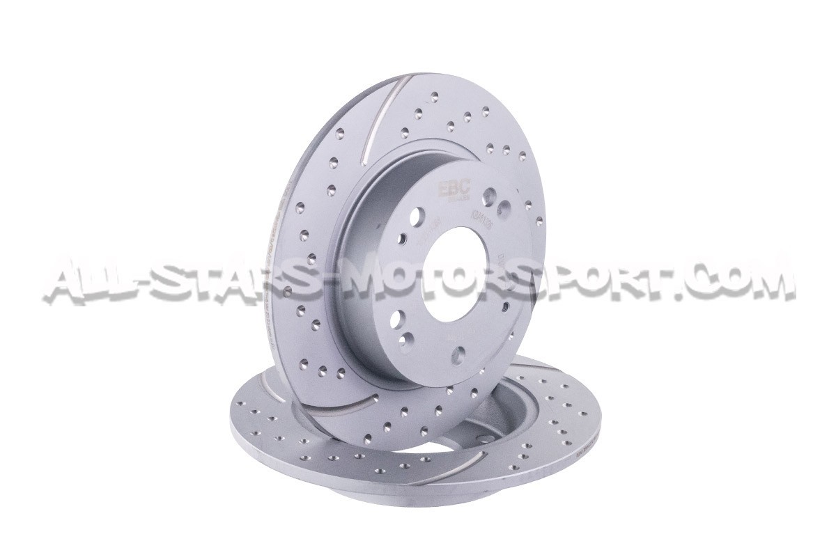 Discos de freno traseros EBC Turbo Grooved para Honda Civic Type R FN2