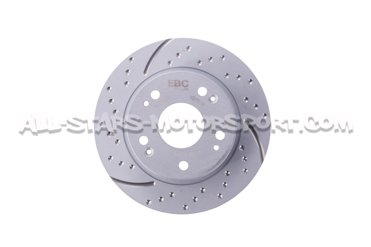 Discos de freno traseros EBC Turbo Grooved para Honda Civic Type R FN2
