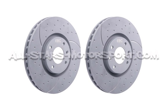 Peugeot 208 GTI (302mm) EBC Turbo Grooved Front Brake Discs