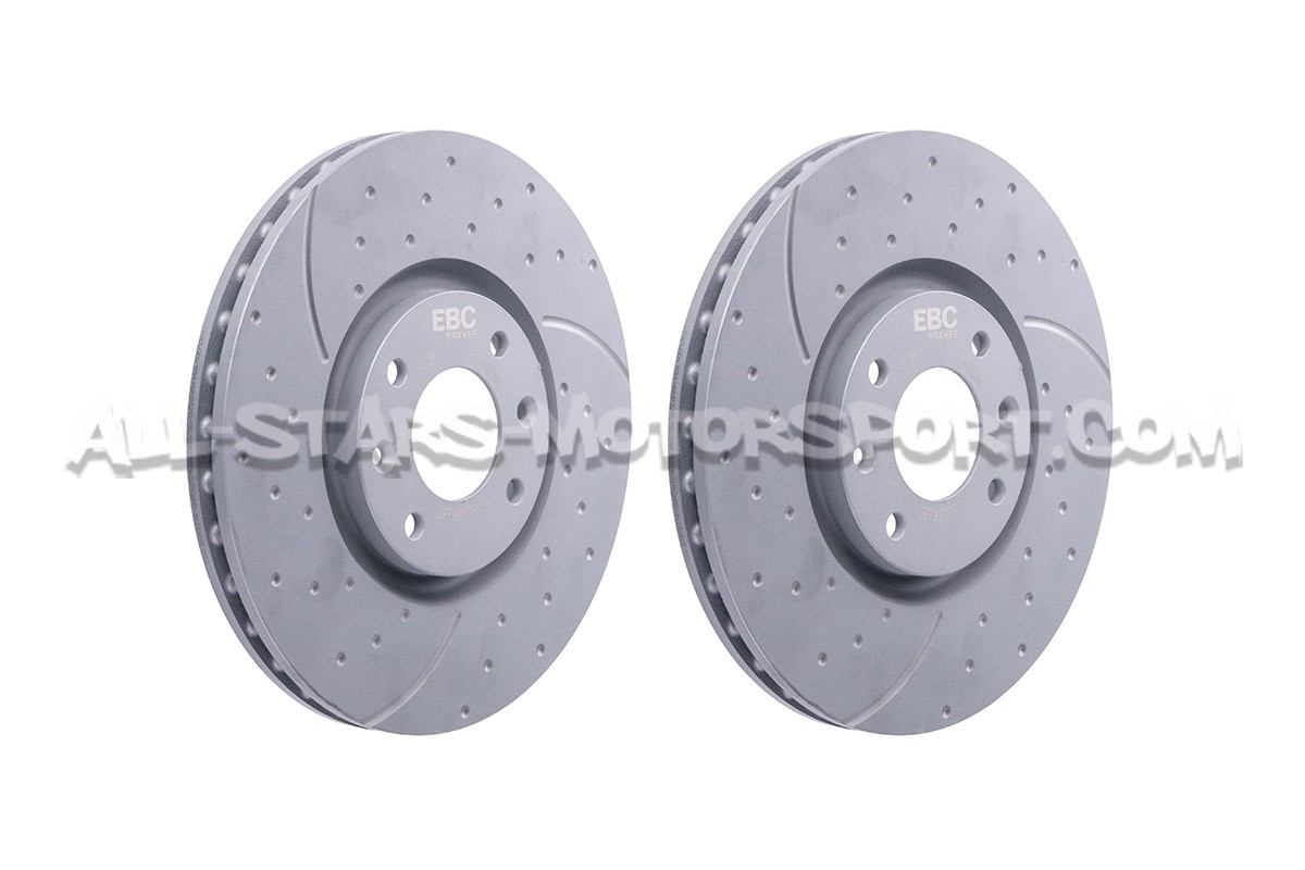 Peugeot 208 GTI (302mm) EBC Turbo Grooved Front Brake Discs