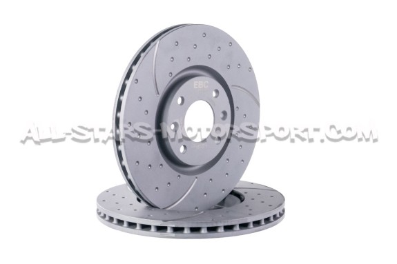 Peugeot 208 GTI (302mm) EBC Turbo Grooved Front Brake Discs