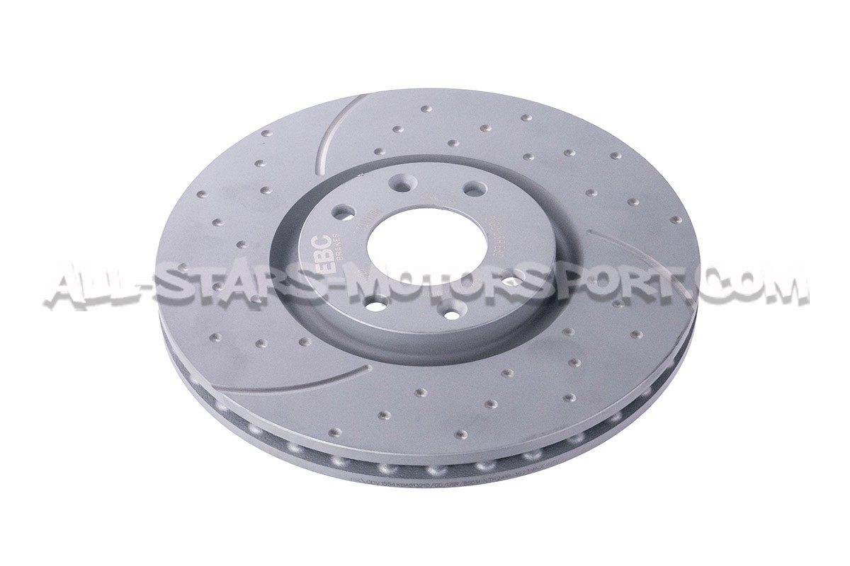 Discos de freno delanteros EBC Turbo Grooved para Peugeot 208 GTI (...