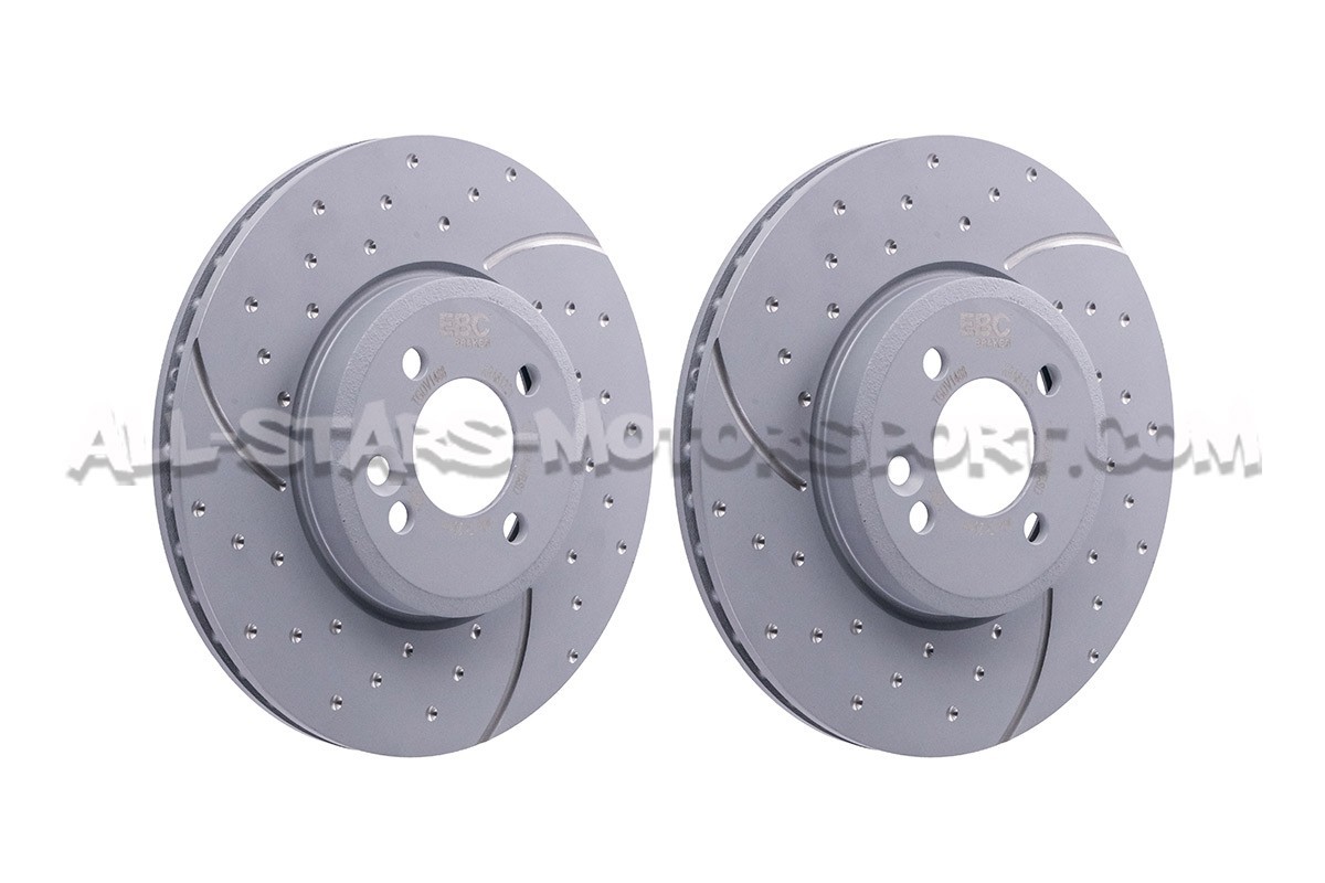 Discos de freno delanteros EBC Turbo Grooved para Mini Cooper S R56