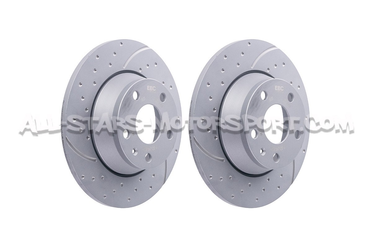 Disques de frein arrières EBC Turbo Grooved pour Audi TT Mk2 2.0 TFSI